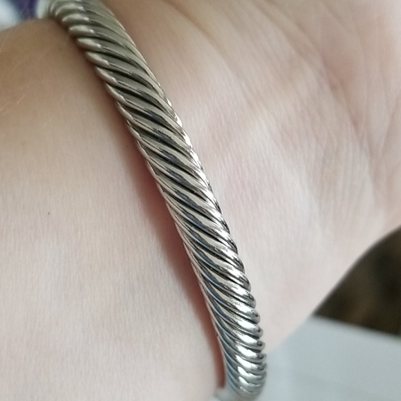 White & Yellow Gold Overlay 3.14 White Sapphire - Picture 9 of 13